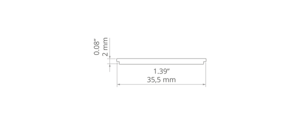Abdeckung HSP-33 milchig